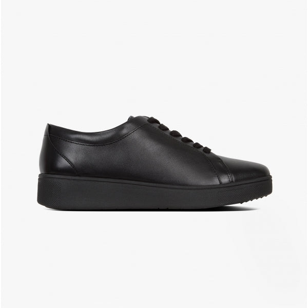 FitFlop RALLY Womens Leather Trainers All Black
