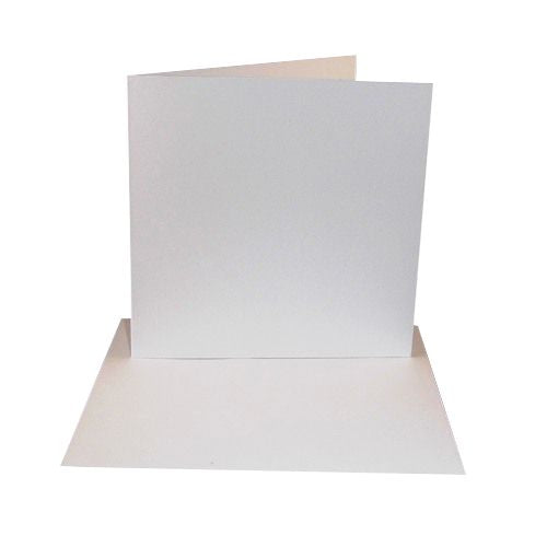 100 6x6 Card Blanks Only - No Envelopes - 300gsm - White
