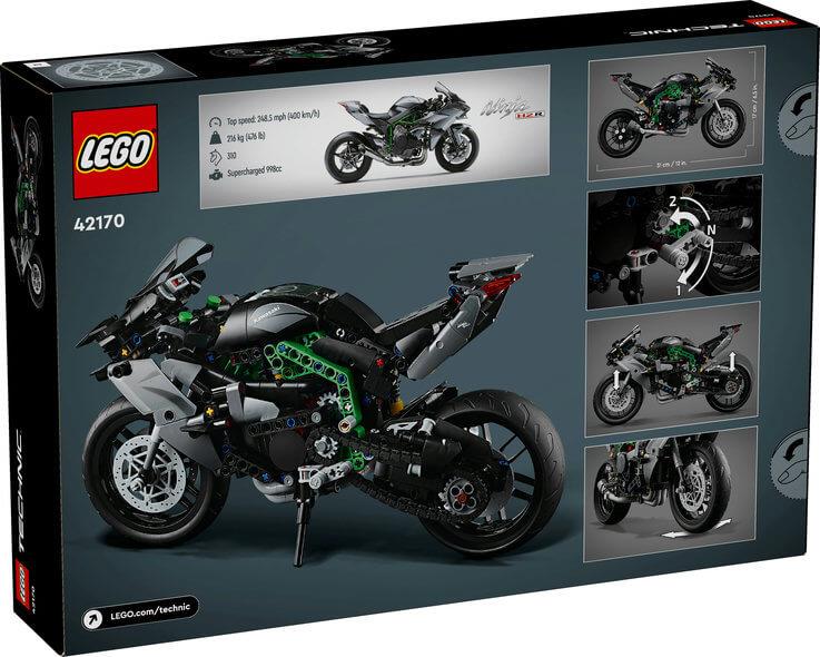 Lego Technic 42170 Kawasaki Ninja H2R Motorcycle Kit for Ages 10 & Up