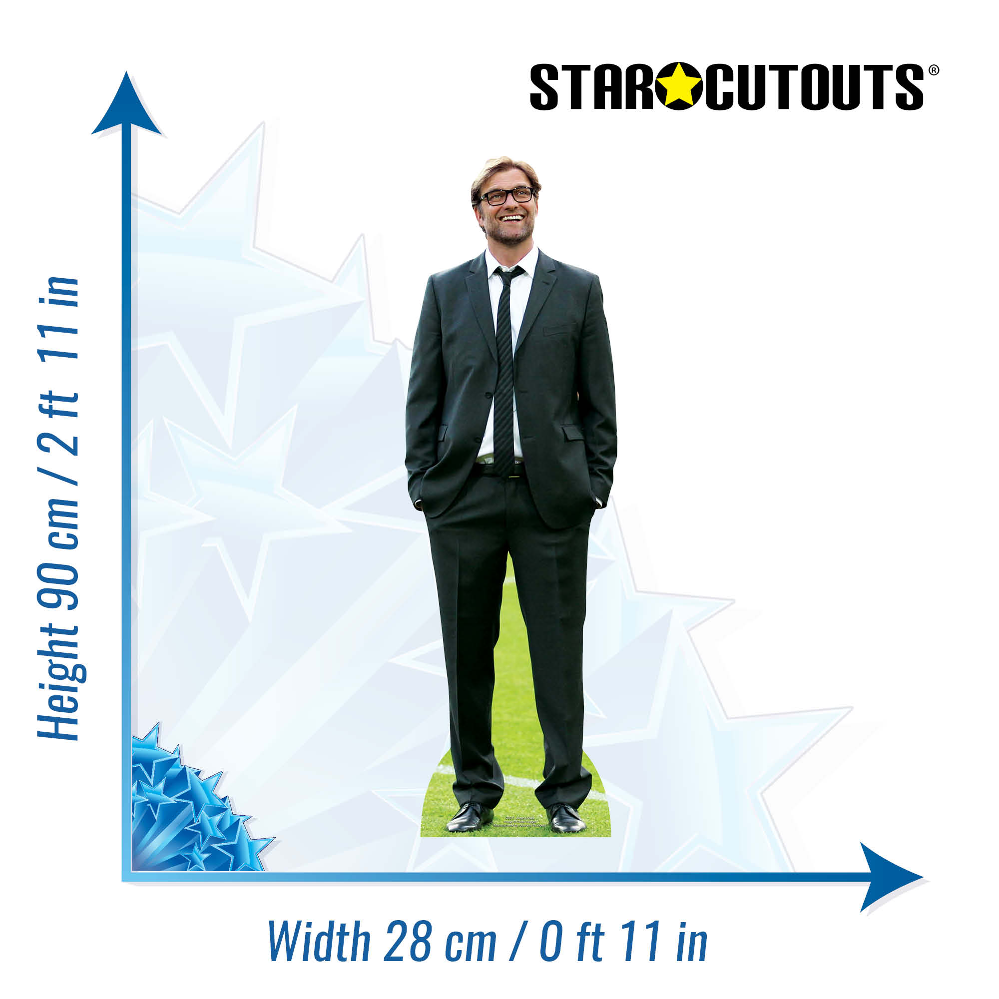 CS911 Jurgen Klopp (Star Mini) Height 90cm Small Cardboard Cut Out