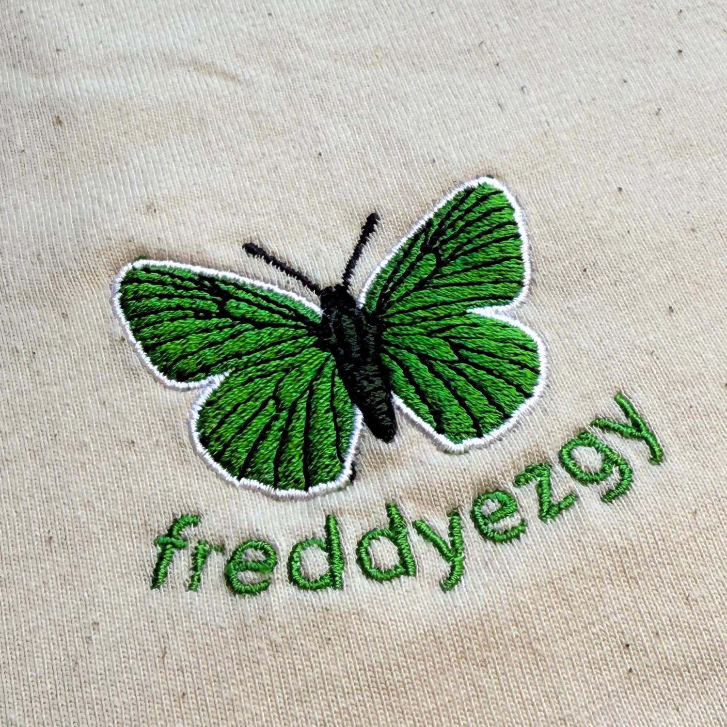 Green Hairstreak Butterfly Cropped Hoodie - Butterfly - Unisex Relaxed Fit