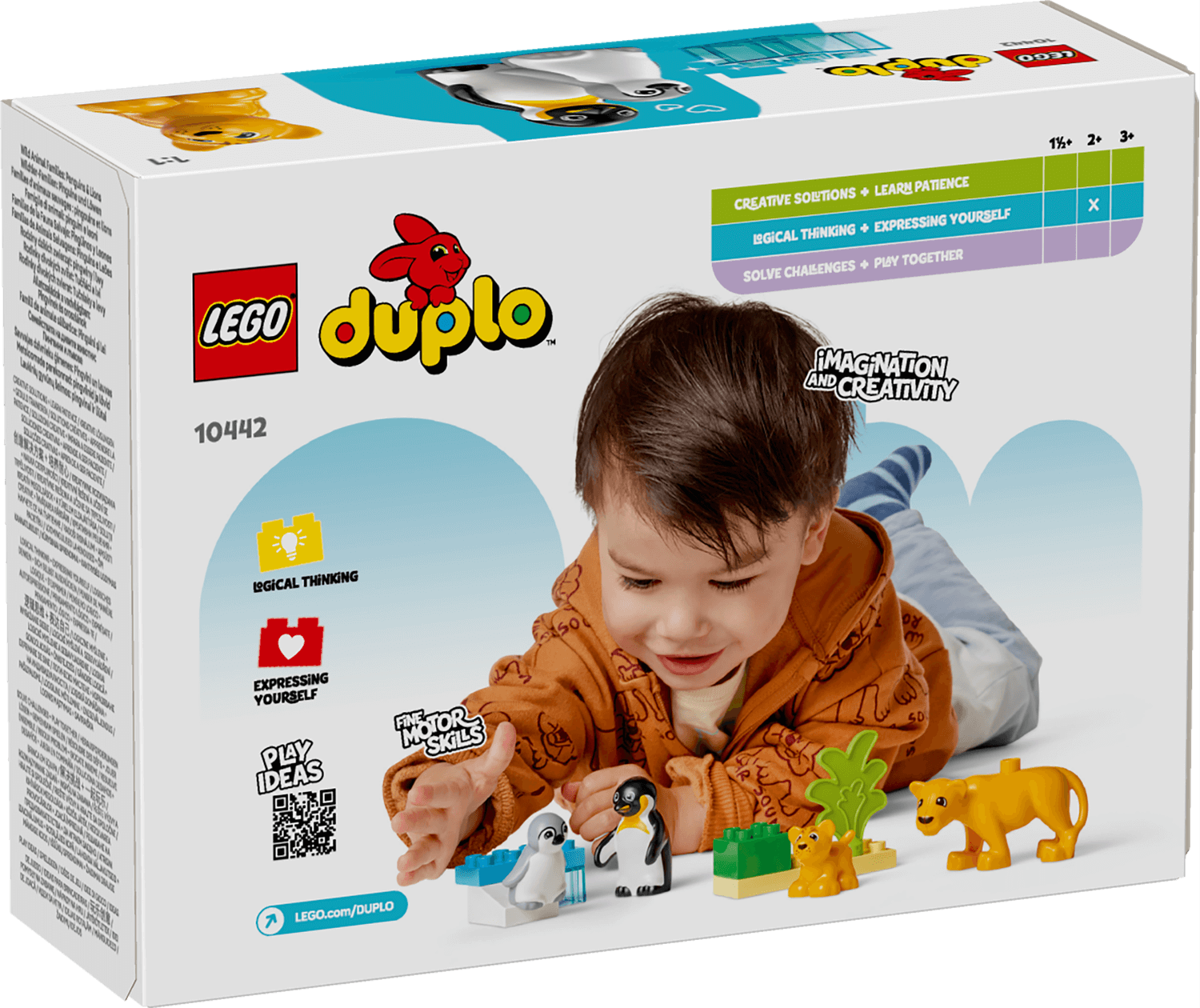Lego Duplo 10442 Wild Animal Families: Penguins & Lions for Age 2 & Up