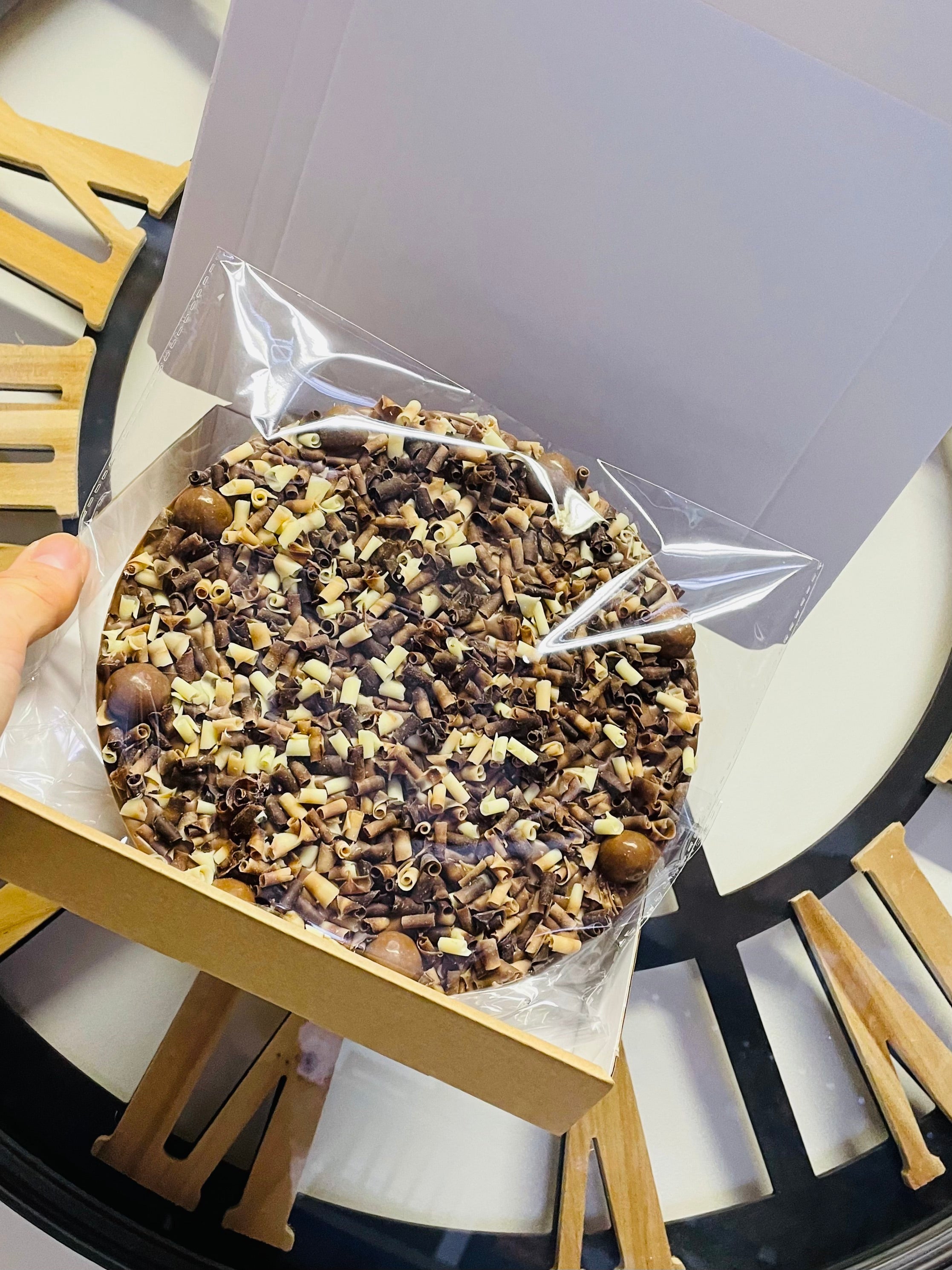 Marbleous Milk Chocolate Pizza