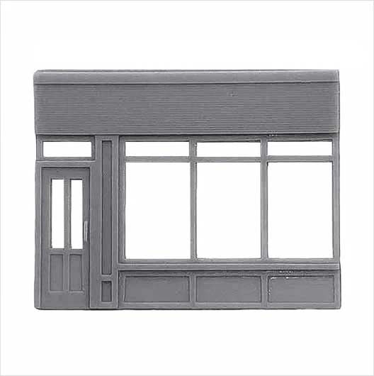 OO Scale | Ready to Paint | Victorian Shopfront - Parade - Style 2 (1 piece)