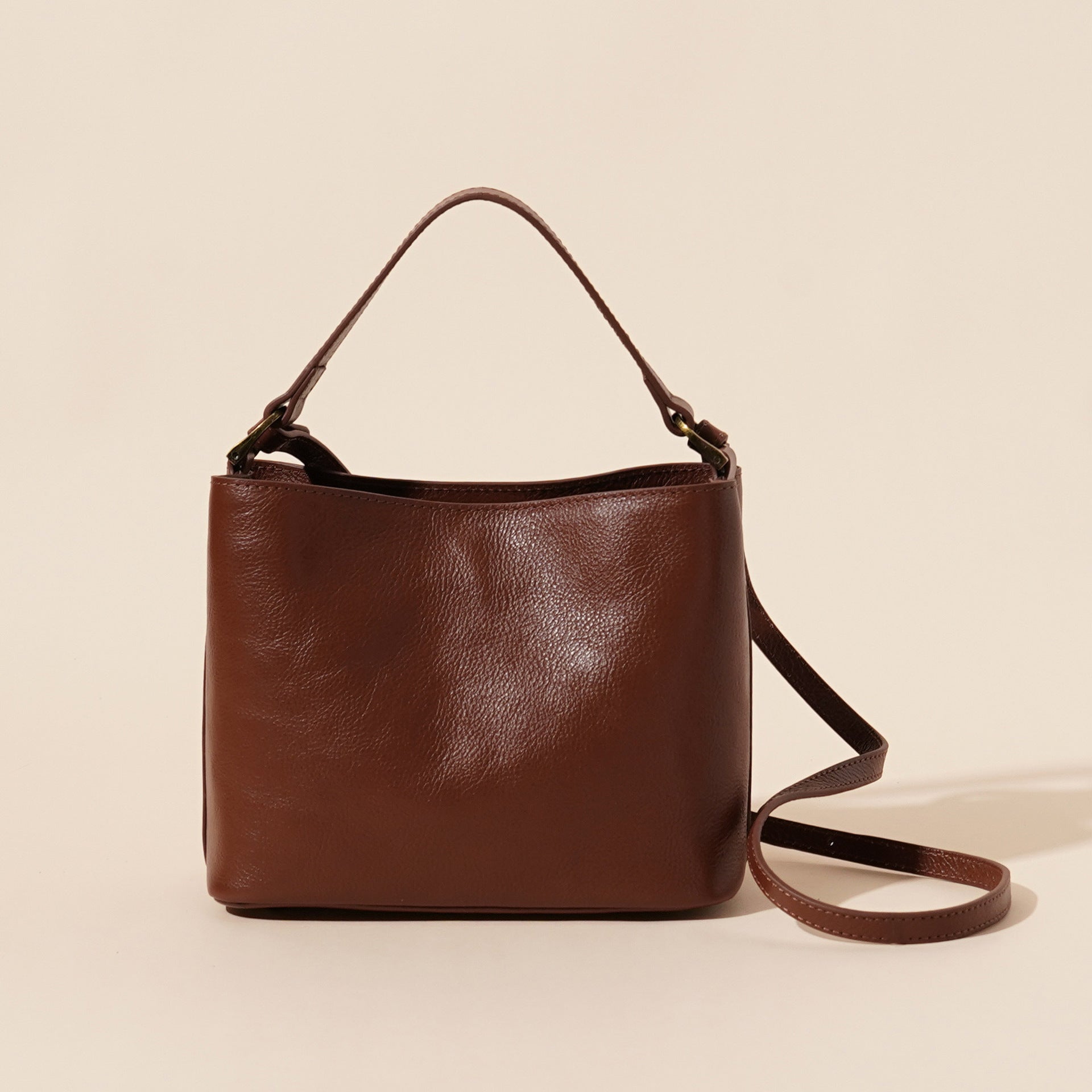 Vintage All-matching Women's Shoulder Bag, Cowhide Leather Handbag