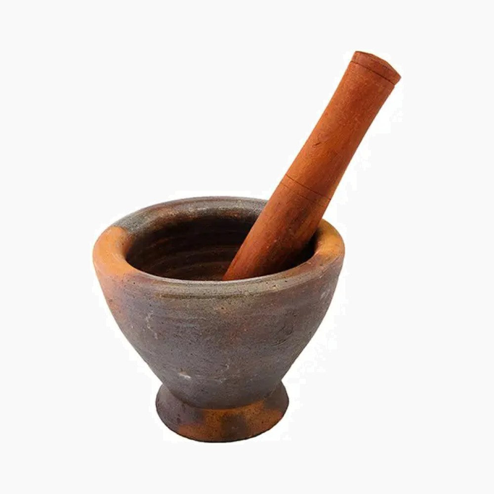 GLF LAOS CLAY Mortar & Pestle 9"