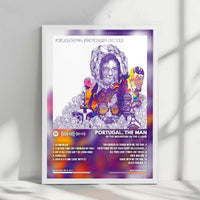 Portugal. The Man "In the Mountain in the Cloud" Album Cover Poster - with Complete Tracklist