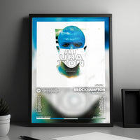 Brockhampton "Saturation" Album Cover Poster - with Complete Tracklist