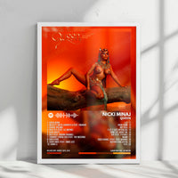 Nicki Minaj "Queen" Album Cover Poster - with Complete Tracklist