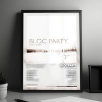 Bloc Party "Silent Alarm" Album Cover Poster - with Complete Tracklist