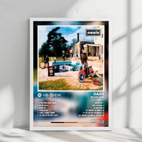 Oasis "Be Here Now" Album Cover Poster - with Complete Tracklist