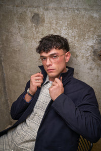 Bart Frame Overshirt - Ecru / Black