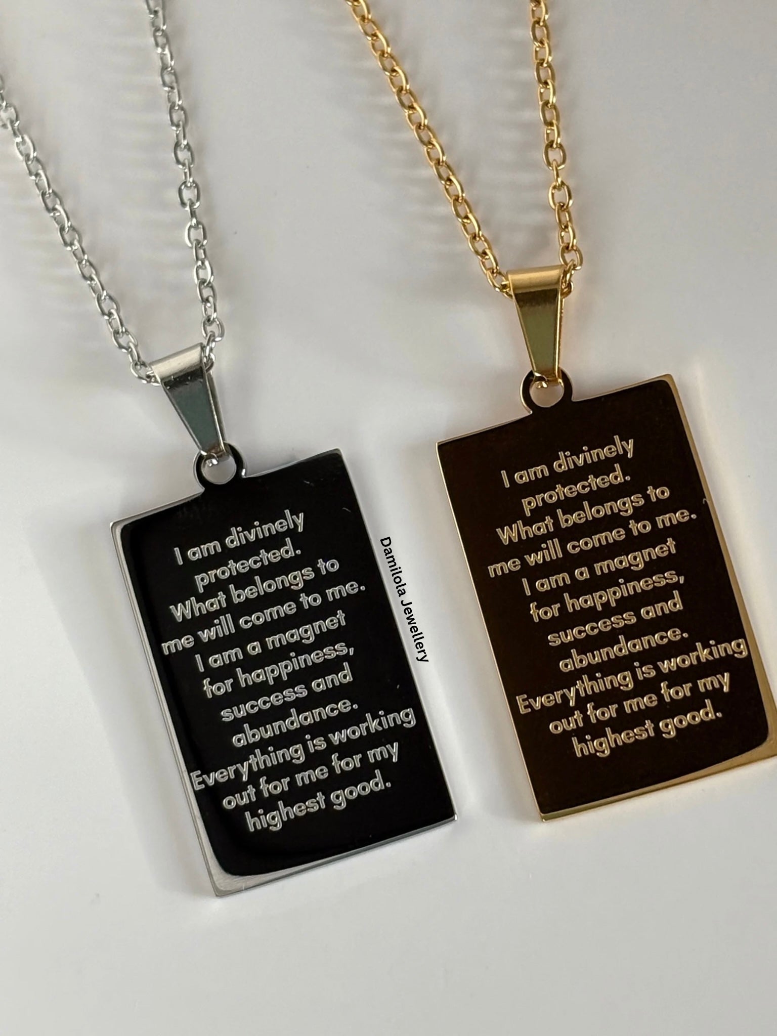‘I AM’ Protection&Manifestation Necklace - Gold/Silver - Double Sided