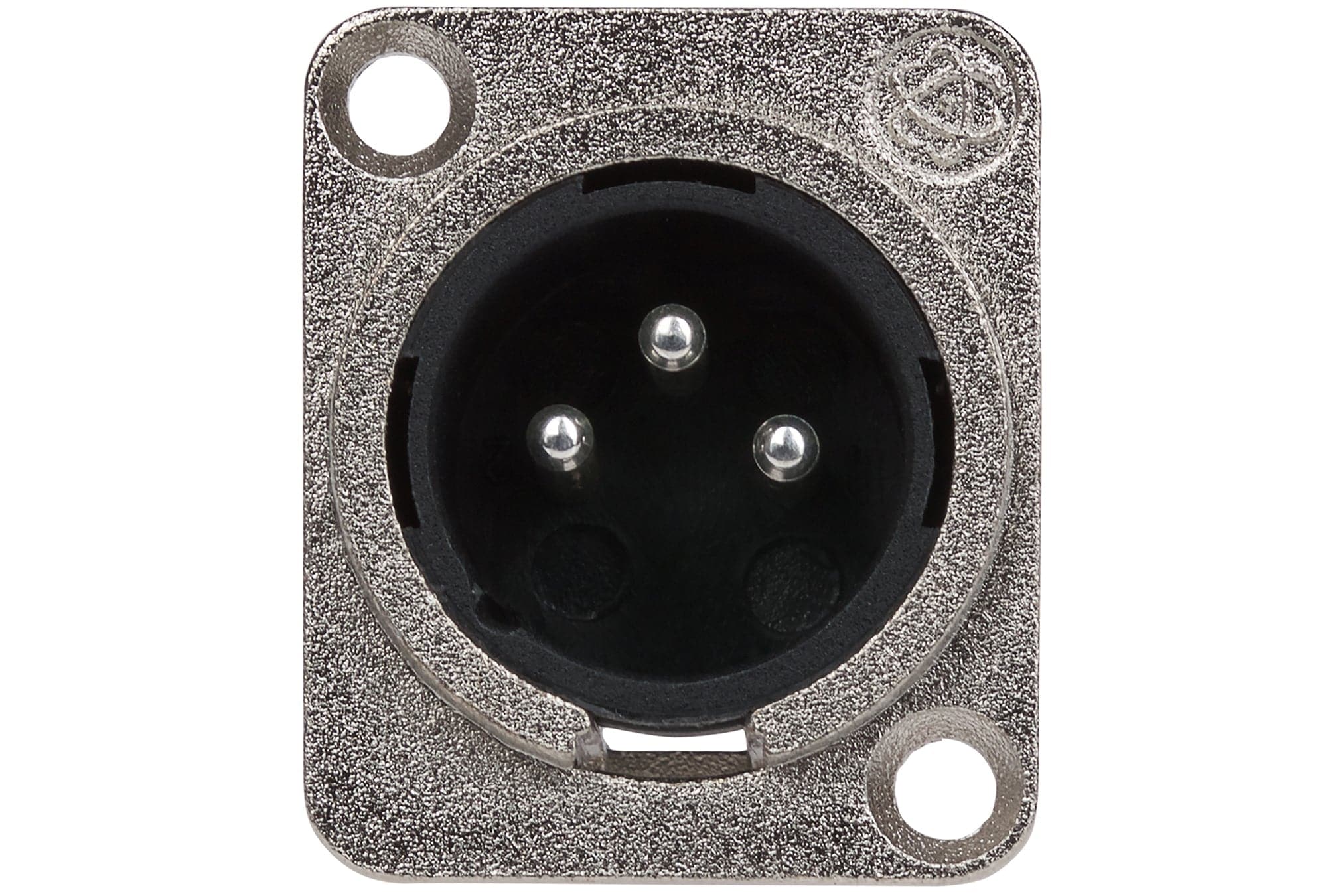 Maplin 3 Pole Nickel XLR Chassis Plug