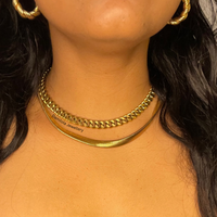 Thick Curb Chain - Gold/Silver