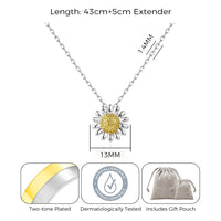 Thank You For Helping Me Grow Daisy Necklace