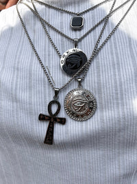 Ancient Ankh Noir Necklace