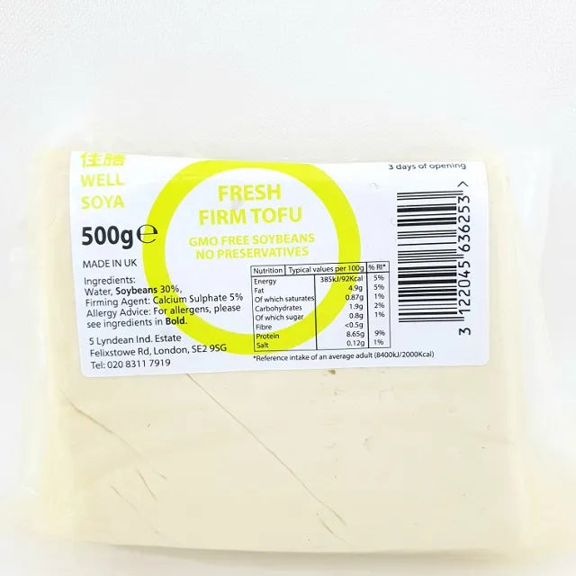 WELL SOYA Fresh Firm Tofu 500g