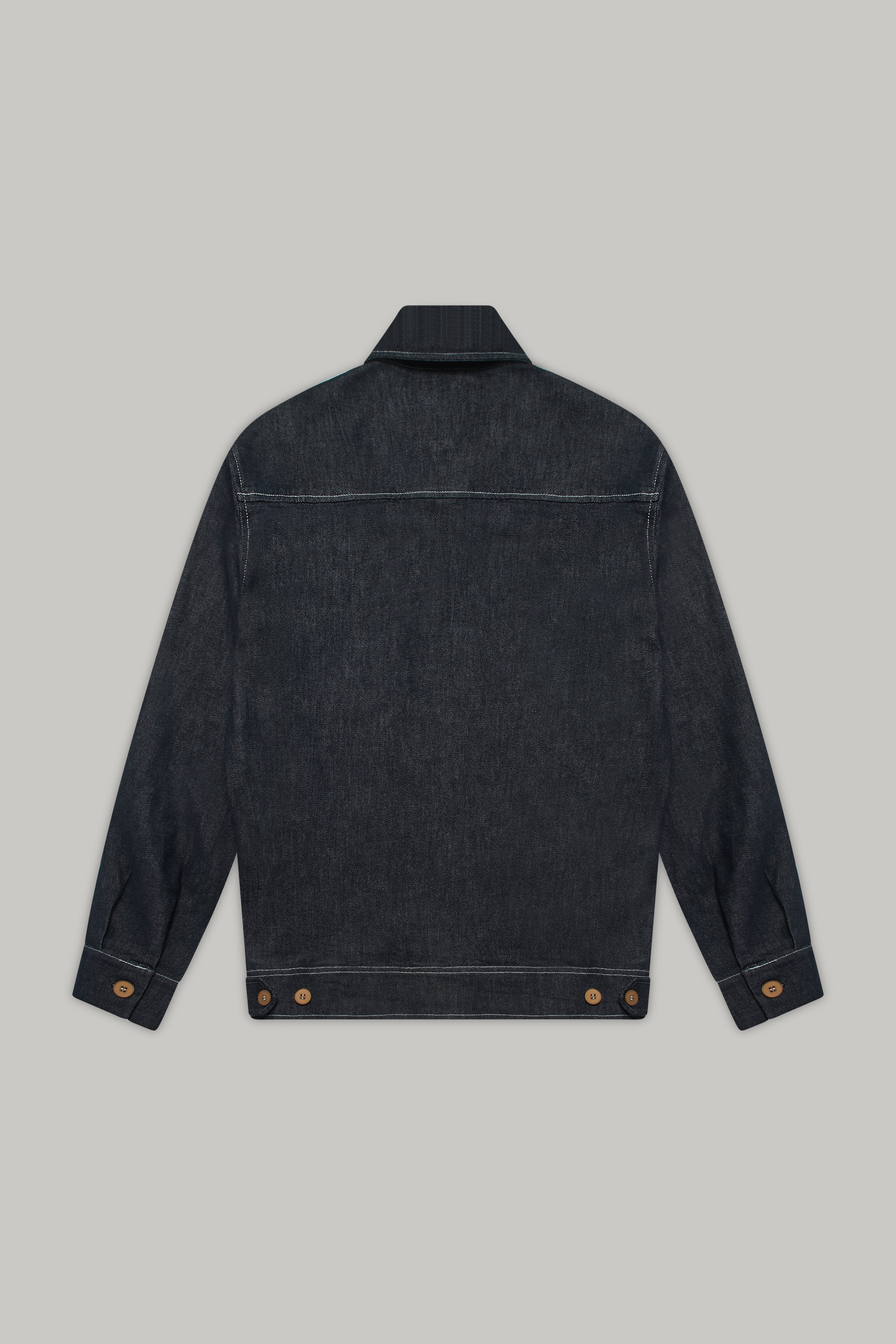 Turner Long Sleeve Shacket - Denim Stay Blue