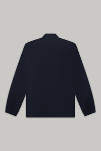 Turner Long Sleeve Jacket - Cotton Linen Navy