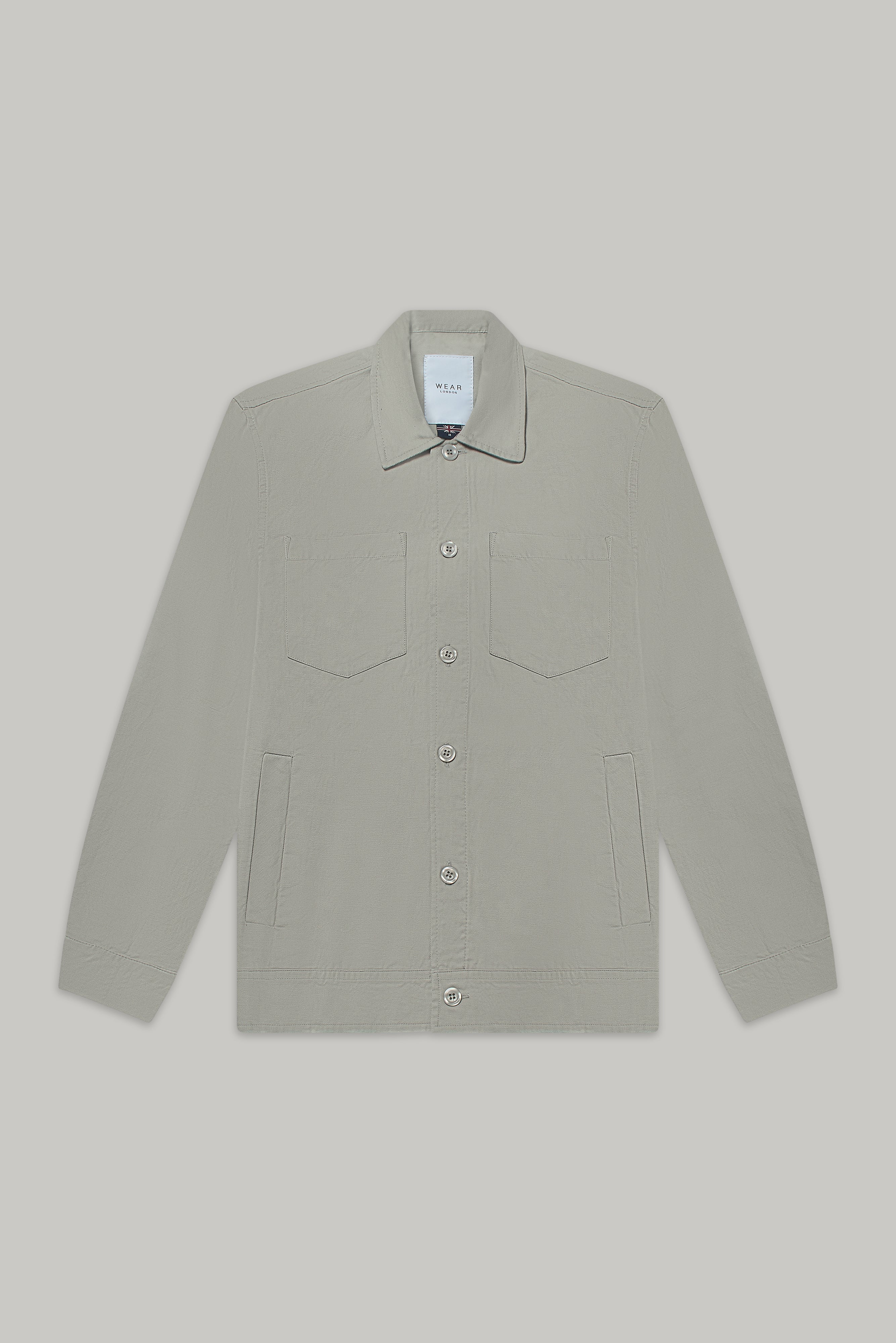 Turner Long Sleeve Jacket - Cotton Linen Stone