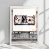 King Los "God" Album Cover Poster - with Complete Tracklist