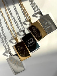 ‘So Do Not Fear’ Necklace - Gold/Silver - Double Sided
