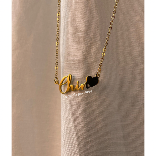 ‘Navie’ Delicate Font Necklace