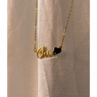 ‘Navie’ Delicate Font Necklace