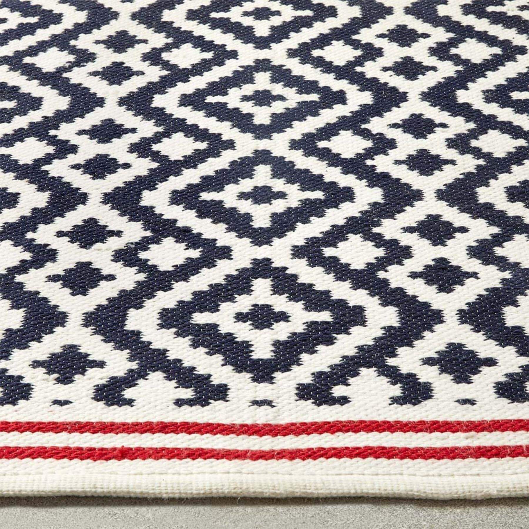 Aztec Blue Outdoor Rug