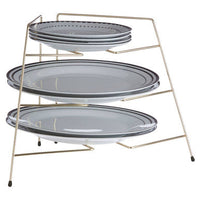 Rowan Gold Plated Corner Plate Rack