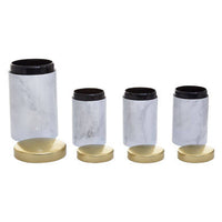 Easton 5 Piece Kitchen Storage Set In Marble Effect