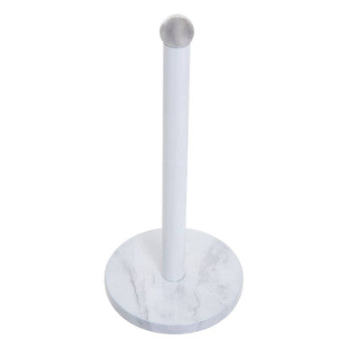 Easton White Marble Effect Stainless Steel Kitchen Roll Holder
