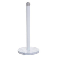Easton White Marble Effect Stainless Steel Kitchen Roll Holder