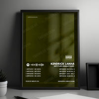 Kendrick Lamar "Untitled Unmastered" Album Cover Poster - with Complete Tracklist
