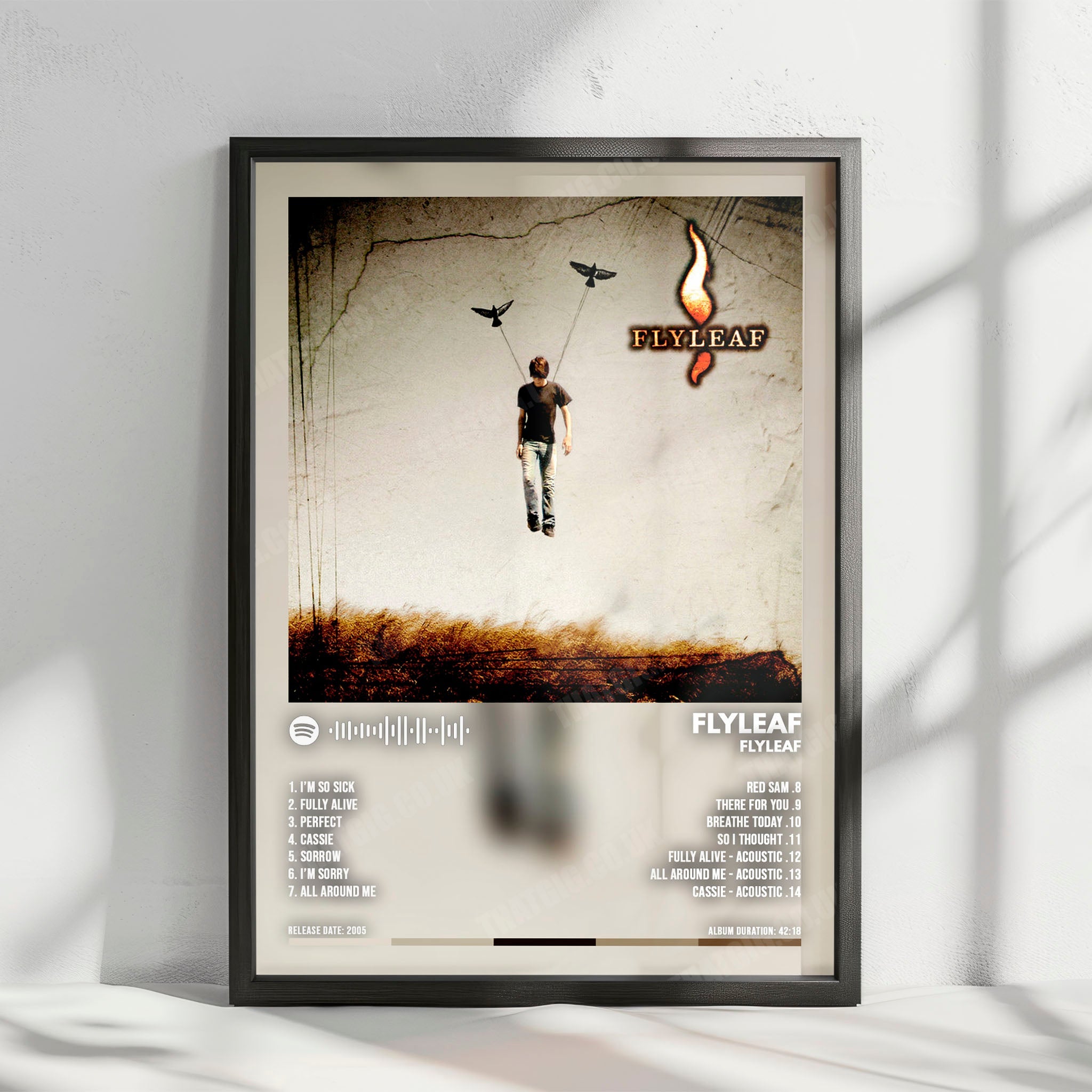 Flyleaf "Flyleaf" Album Cover Poster - with Complete Tracklist