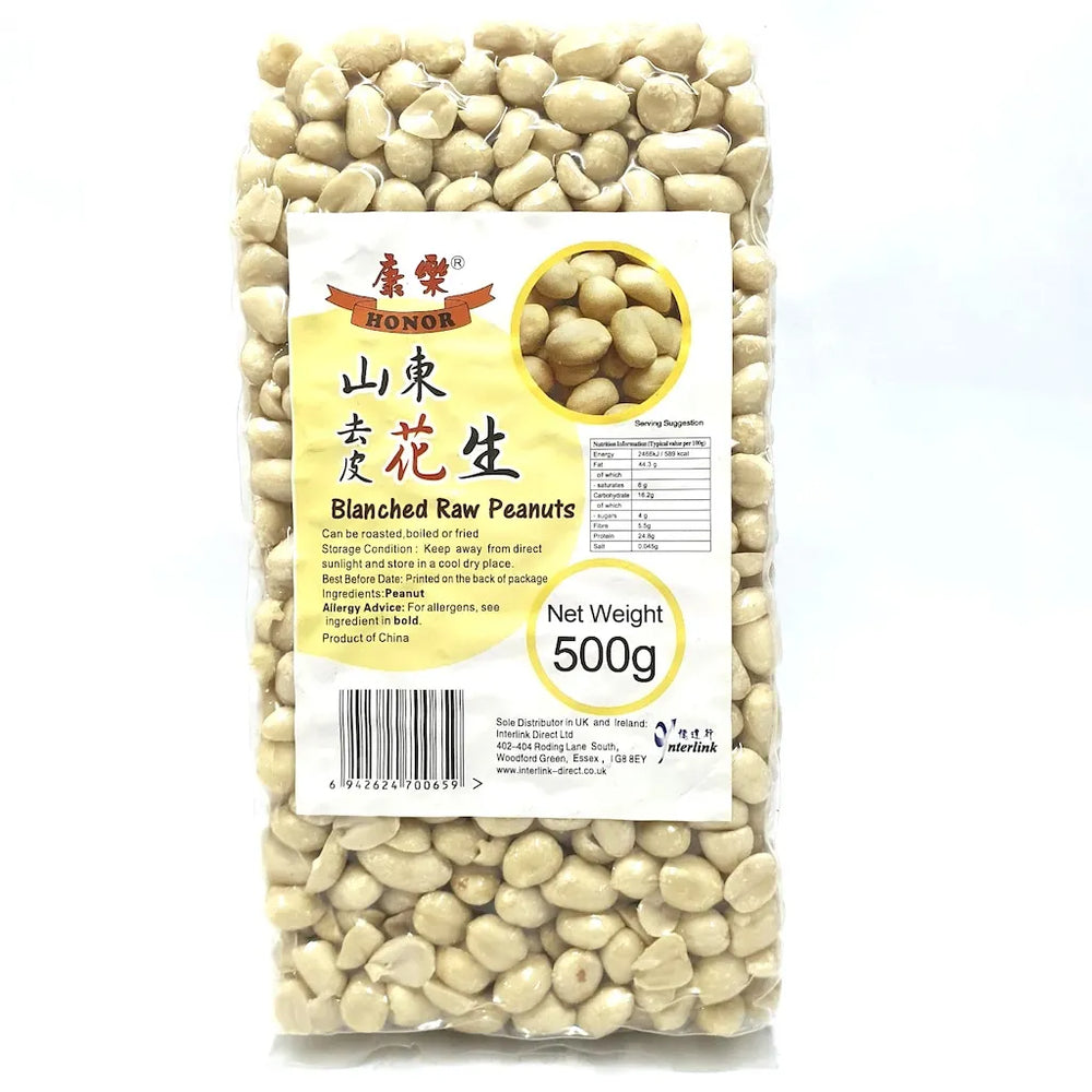 HONOR Blanched Raw Peanuts 500g