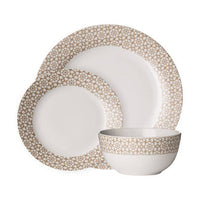Avie Casablanca 12 Piece Natural Dinner Set