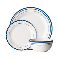 Avie  Saturn 12 Piece Blue Dinner Set
