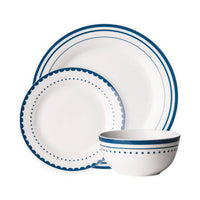 Avie Saturn 12 Piece Blue Dinner Set MOB