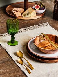 Calisto Terracotta White Glazed Dinner Plate