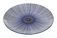 Maya 12 Piece Blue And White Dinner Set