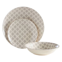 Maya Grey And White 12 Pc Dinner Set