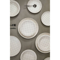 Maya Grey And White 12 Pc Dinner Set