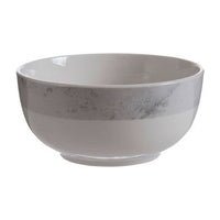 Avie 16pc White And Grey Marble Effect Dinner Set