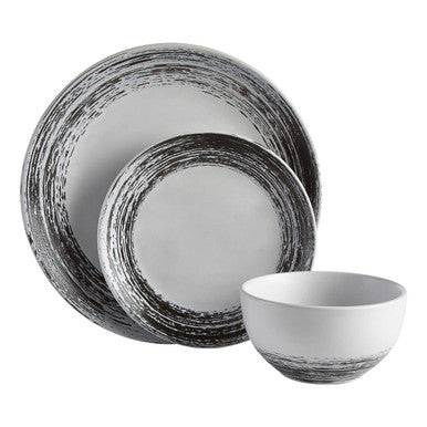 Middag Black And White Dinner Set