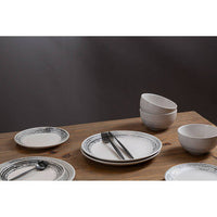 Middag Black And White Dinner Set