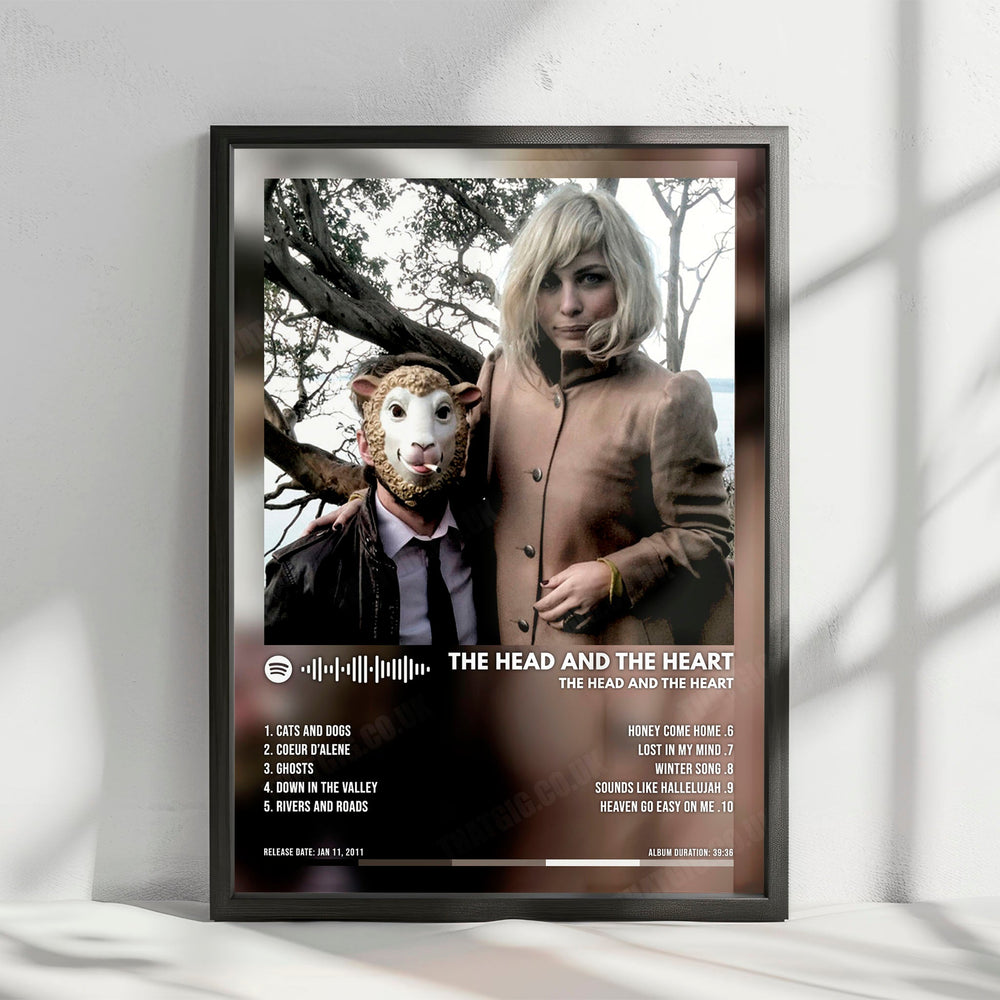 The Head and the Heart "The Head and the Heart" Album Cover Poster - with Complete Tracklist