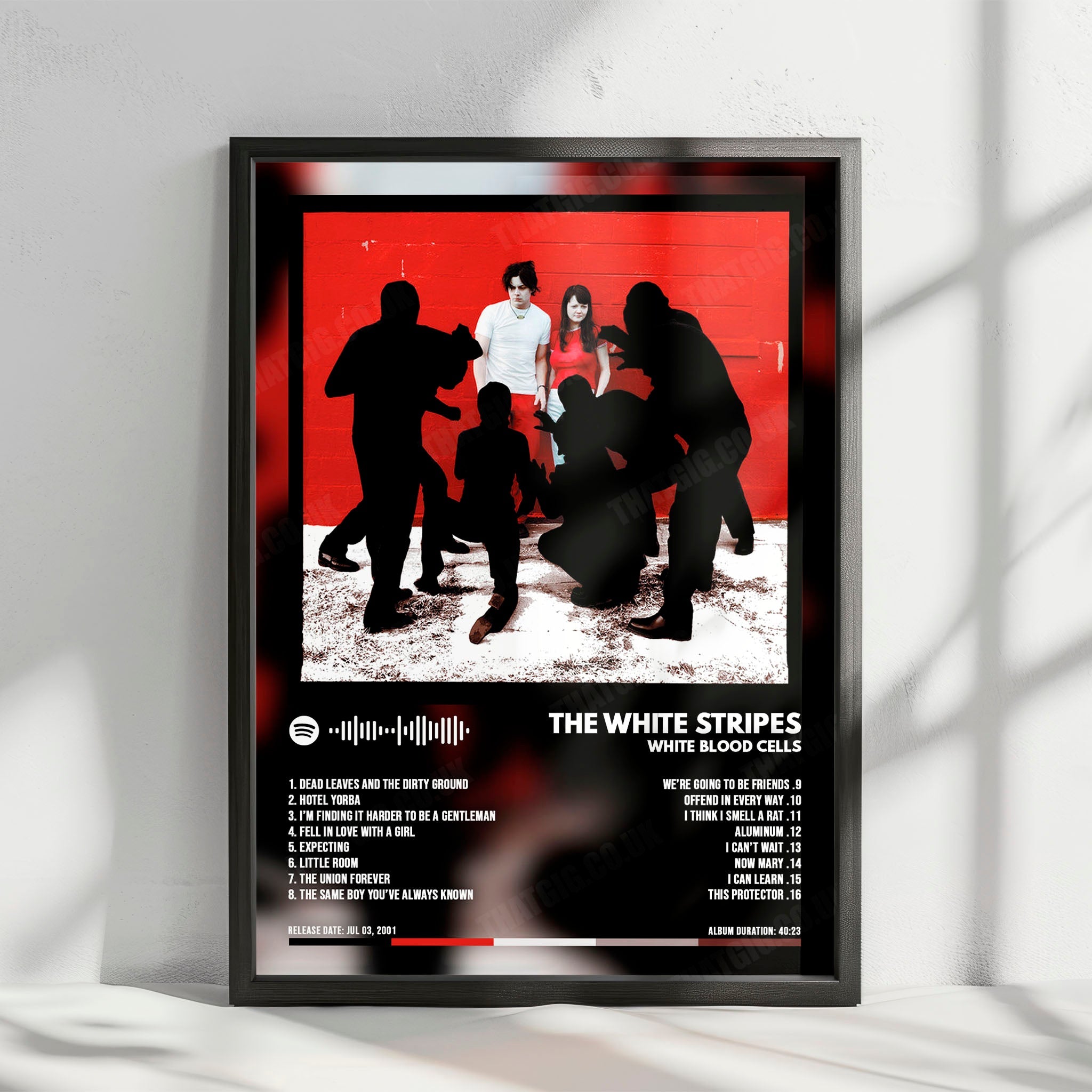 The White Stripes "White Blood Cells" Album Cover Poster - with Complete Tracklist