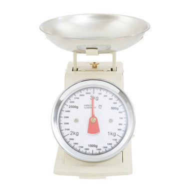Olivier 3kg Cream Retro Kitchen Scale